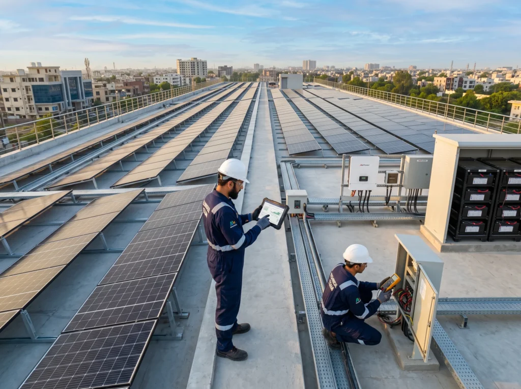 Completed Commercial Solar Project