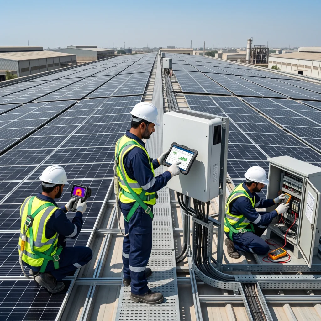 Industrial Solar System Maintenance