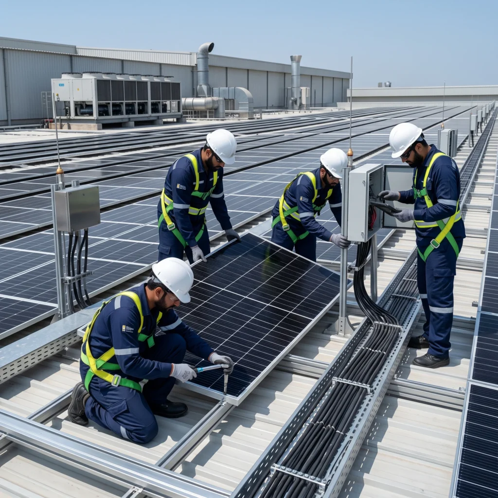 Industrial Solar Panel Installation